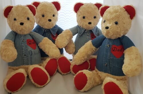 56-Beary Huggables_family memory levi shirt bears