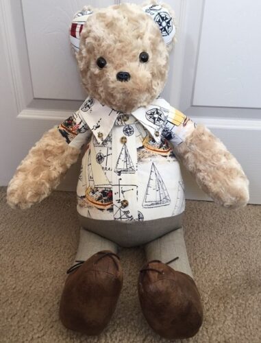 65-Beary Huggables_Sailboat Bear with Collar & Tie, Pants and Shoes