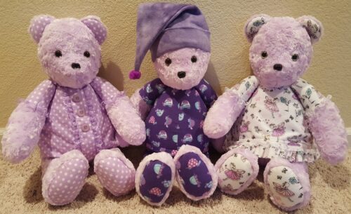 66-Beary Huggables_Purple Tri Bears